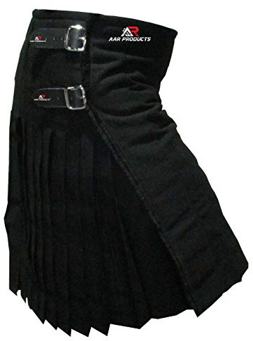 AAR Mens Kilt Scottish Tartan Kilt 13oz Highland Casual Kilt for Men 11 Tartans