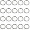 Rund Karabiner Zink-Legierung Karabinerhaken Schlüsselringe Metall Frühling O-Ring Karabiner Schnappclip für Auto Schlüssel Organisation 32mm 20 Stück