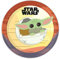 Procos 93446 Star Wars Mandalorian Party Plates Size 23 cm Pack of 8 Disposable Paper Plates Children's Birthday Party Tableware FSC