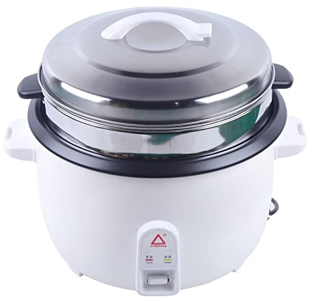 Fornello per riso, 13 l, elettrico, con funzione vapore, antiaderente, mantiene al caldo, multifunzione, per riso, porridge e zuppa