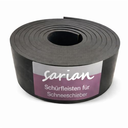Schürfleiste Gummileiste 10mm - 20mm stark bis 10m Länge Gummilippe Gummigewebeleiste Schneeräumleiste (Stärke: 20mm, 2m x 8cm)