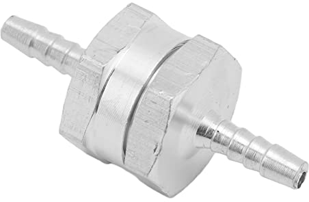 Clapet Anti-retour Unidirectionnel, Clapet Anti-retour Unidirectionnel Anti-retour en Alliage D'aluminium Universel Vérification à Sens Unique Convient pour le Carburant Essence Huile Essence(4mm)