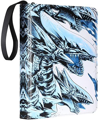 Trading Card Album for Yu-Gi-Oh Cards - 9 Pocket Card Holder Book with Sleeves Compatible with Yugioh Cards, Holds 720+ Cards