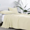 AR Ware Flat Sheets Double 100% Egyptian Cotton 300 TC- Breathable and Fade Resistant - Non Iron Hotel Quality Flat Bed Sheet (230 x 255cm, Cream)