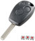 HooRLZ R-enault Schlüsselgehäuse für R-enault Clio Modus Twingo Kangoo Laguna Master Trafic Duster Espace Schlüssel, Autoschlüssel Renault 3 Tasten, Kangoo Ersatzschlüssel, Twingo Fernbedienung