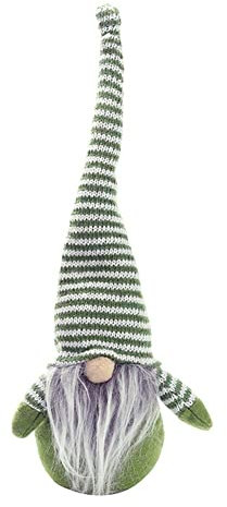 ZOLTA Weihnachtswichtel auf der Fensterbank - Wichtel Figuren - Weihnachten Deko Perfekt für das Wohnzimmer und das Schlafzimmer - Weihnachten Deko - Höhe 30 cm - Grün