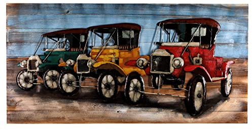 Wandbild Metallbild Relief Oldtimer 3D-Effekt Unikat 140x80x5cm Motivbild handgefertigt