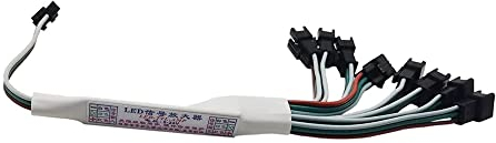 WS2812B WS2811 16703 SK6812 WS2814 3 pin RGB IC TTL Verstärker 1 TO 8 Amplifier für 3 pin adressierbare LED Streifen, LED String, Fairy String, LED Matrix, LED Modul etc DC5V DC12V DC24V