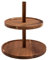 Point-Virgule Alzata per dolci con 2 ripiani, decorazione per feste, in legno di acacia, diametro 20-25 cm