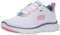 Skechers Flex Appeal 5.0, Zapatillas de Deporte Mujer, Malla Blanca Rosa Y Ribete Azul Claro, 38.5 EU