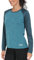 AjezMax Damen Sport Shirt Langarm UV Schutz Shirt Outdoor Sommershirt Atmungsaktiv Laufshirt UV-Shirt Lässig Gym Yoga Oberteile Blau S