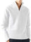 sutelang lurryly Pull Demi-Zip Homme Col V Hiver Chaud Col Roulé à Manches Longues Sweaters Chic Slim Col Zippé Tricoté Pull Couleur Unie Casual Sweat Shirt Confortable Chemise Polo Chandails