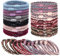 EUDUQ 24 Stück Haargummis für Mädchen,Mehrfarbiger Geflochtene Haargummi Damen Set,Elasitc Hair Tie,Mode zopfgummis,wiederverwendbar Haarbänder Für Dickes und Lockiges Haar
