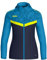 JAKO Damen Kapuzenjacke Iconic, Marine/JAKO blau/Neongelb, 38