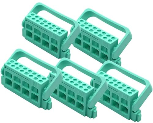 5PCS 8 Löcher /16 Löcher Autoklavierbarer Endo-Feilen-Halter Spender Endodontie Bohrer-Ständer(Color:16 Holes)