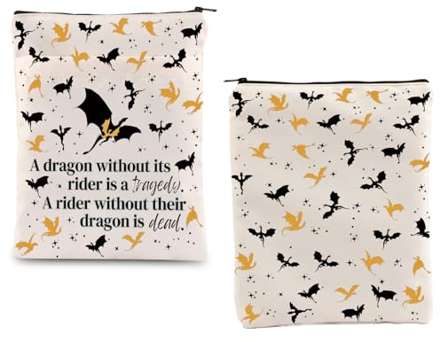 FOTAP Fourth Wing Merch Dark Romance Reader Gift Dragon Rider Inspired Gift Dragon Lover Gift Dragon Rider Book Sleeve Dragon Rider Fans Gift (Dragon Dead Bs .), (SS)