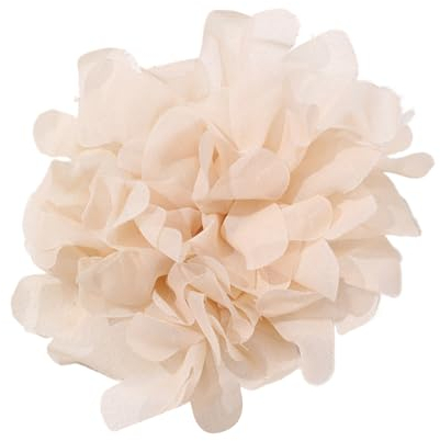 jebyltd Elegante Brosche in Kamelienform, rosa Chiffon-Stoff, stilvolle Brosche in Blumenform, festliches