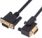 chenyang VGA Kabel, VGA SVGA D-Sub HDB15Pin Stecker auf Buchse 90 Grad rechtwinklig Videografik Array Kabeladapter 3,28Fuß/1,0m für Monitor/Projektor/Grafik