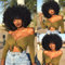 CoCrowns70's Afro-Perücken für Schwarze Frauen (Schwarz)