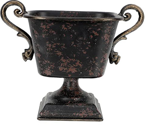 CAXUSD Vintage Flower Pots Concrete Plant Pot French Vintage Urn Style Planter Home Decor