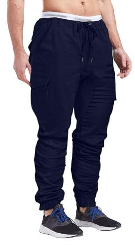 Générique Pantalon Carreaux Homme Pantalon Jogging Homme Pantalon Lin Homme Shorts Et Bermudas Homme Baggy Cargo Pants Men Men Pants Jogging Homme Sport Pantalon Pantalon Treillis Bleu M