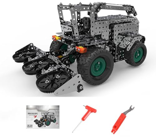 Artisanal Habitat 3D Metall Emulational Bausatz, Simulation Mähdrescher, 1054 Teile Erwachsene DIY Engineering Baukasten,Geschenkideen für Erwachsene (N)