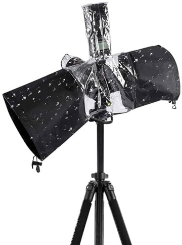 Caméra Couverture Anti-Pluie, Housse de Pluie pour Appareil Photo, Caméra Couverture Protection, Housse de Pluie Appareil Photo, Protégez Efficacement Votre Appareil Photo Reflex Numérique, Noir
