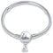 QIKAOLA S925 Sterling Silver Bracelets for Pandora Charms Snake Chain Bracelets for Women