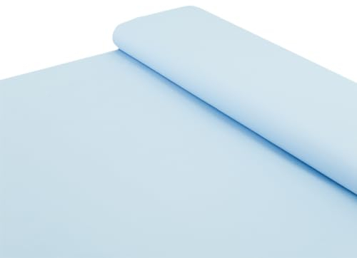 Baumwoll Stoff 100% Baumwolle uni hellblau - Meterware ab 25 cm x 150 cm - Stoff zum Nähen