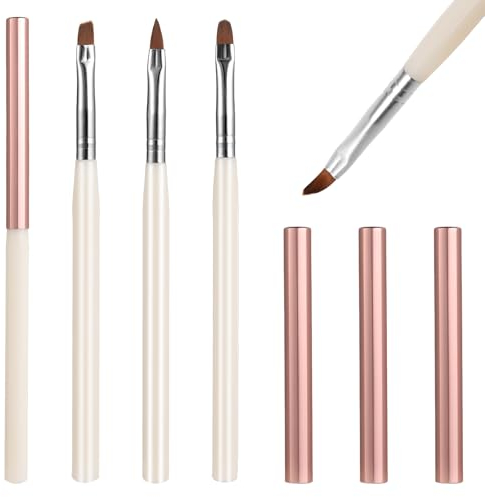 3 Stück Nagellackentferner Pinsel Stift Nägel Pinsel Nagellack Pinsel Reiniger Nagelkunst Reinigung, Maniküre Reinigungsinsel Nail Malpinsel Pinsel, Nagelstift Malwerkzeuge für Fehler Reinigung