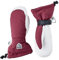 Hestra Damen Heli Ski Female Mitten Leder Schneehandschuh zum Skifahren, Snowboarden und Bergsteigen - Bordeaux/Offwhite - 9