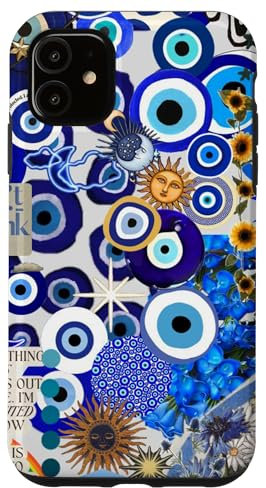 Italian Summer Evil Eyes And Sun Case for iPhone 11