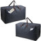 iwill CREATE PRO 2 Stück, 70 x 41 x 34 cm, 3-seitiger Reißverschluss, schwarze Punkte, Polyester, rechteckige Aufbewahrungstaschen für Geschenkverpackungen, Weihnachtsbäume, Umzugstaschen