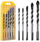 eROOSY Juego de 5 brocas para azulejos y cristal, para azulejos, cristal para taladrar azulejos, cerámica, vidrio, madera, pared de ladrillo