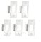 5/10Pcs Replacement Striker Plates, Adjustable Tubular Latch Striker Plate, Chrome Stainless Steel Mortice Lock Plates, For Adjustable Two Piece Door Strike(5pc)