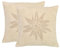 ZOLLNER 2er Set Kopfkissenbezug mit Edelweißmotiv 60% Baumwolle, 40% Polyacryl, Beige