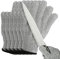 PATIKIL Cut Resistant Gloves, 6 Pair Level 5 Protection Anti Cutting Gloves Cut Proof Gloves for Kitchen Wood Carving Working, Medium, Gray