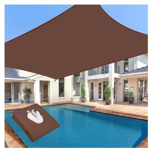 Sun Shade Sail 3m x 5m Custom Size Brown Rainproof UV Resistant Breathable Outdoor Shade Cover for Patio Lawn Garden Party Durable and Stylish Shade Solution