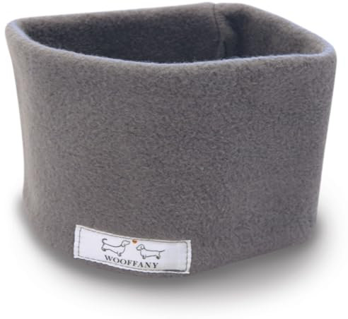 Loop-Schal WOOFFANY - Design Mette - Baumwollfleece - waschbar bei 30° - für kleine Hunde bis mittelgroße Hunderassen - Handgefertigt in Deutschland