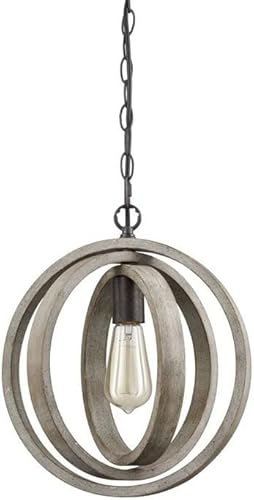 Chandelier Lampada a Sospensione, Lampada a Sospensione da Garage ad Anello Rotondo Regolabile, Semplice Illuminazione a soffitto in Ferro con Lampadina E27, Lampada a Sospensione a Isola, Lampadario