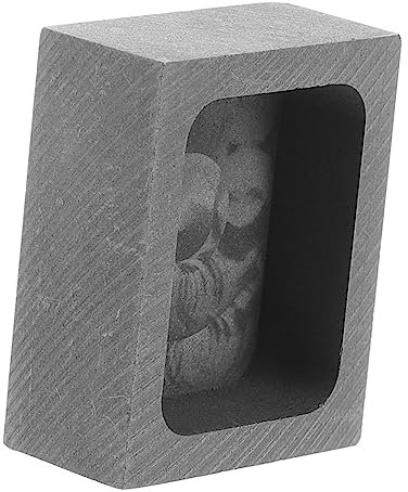 Operitacx 50g Graphit Barrenform Für Schmelzen Und Gießen Hochtemperaturbeständige Graphitform Für Schmuck Metallverarbeitung