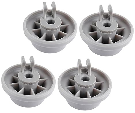 HIAKDOFT 4pcs Dishwasher Wheels Replacement for Major Brand Appliance Rack Repair Kit with Sturdy Dishwasher Rack Wheels Compatible with Model 165314