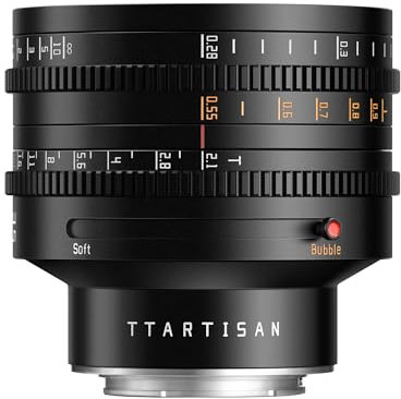 TTARTISAN 35mm T2.1 Kino Objektiv Vollformat Manueller Fokus Soft Bokeh und Bubble Bokeh Umschalten (für Sony E)