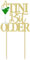 HSC Glitter Martini Glass Cake Topper for Girls' Birthday Celebrations & Party Decorations