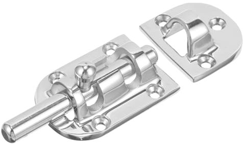 NUOBESTY Verrou de Porte pour Bateau Serrure Coulissante avec Goupille de Accessoire Marin Polyvalent pour Installation Facile