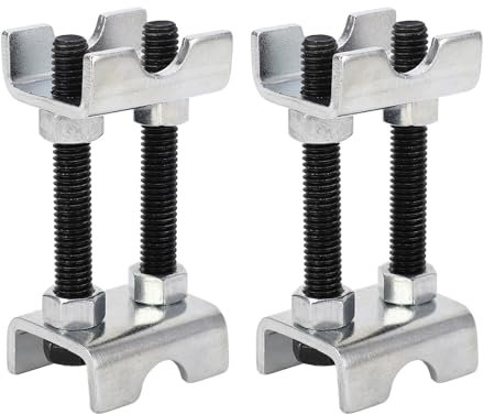 Zohisin Carbon Steel Coil Spring Compressor Set Adjustable Height Lift Or Lower 1in To 2in High Stability For Trucks And Cars Ideal For Suspension System Modification And Maintenance