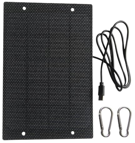 Acunny Chargeur solaire pour téléphone portable, panneau solaire pour sac à dos, 50 W, chargeur compact avec protection intelligente pour voyage, camping, plage, randonnée, aventure à la maison et à