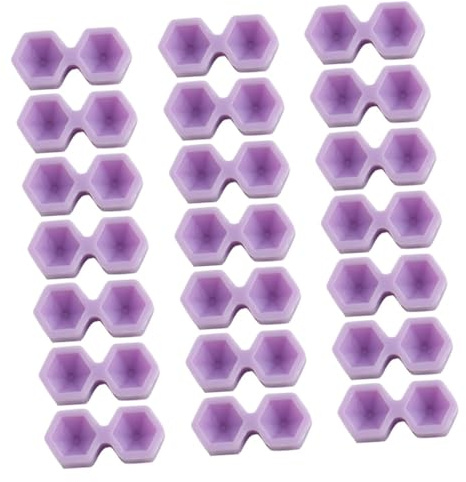 LIFKOME Lash Glue Holder Cups Purple Lash Extension Glue Rings Professional Organizer for Tools and Grafting