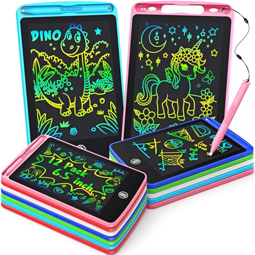 12 Stück 6.5 Zoll Lcd Schreibtafel Kinder, Mitgebsel Kindergeburtstag 4 5 6 7 8 9 10 Jahre Maltafel Zaubertafel Give Aways Kindergeburtstag Gastgeschenke Kleine Geschenke für Jungen Mädchen 3-12 Jahre