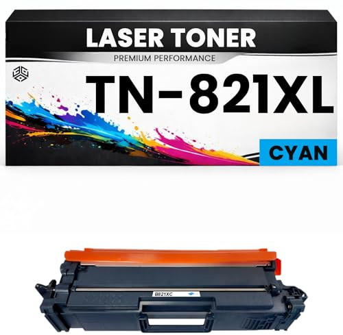 XL Toner TN-821XL C Cyan für Brother kompatibel TN821 XL C Premium Alternative für Brother HL-L9430CDN, HL-L9470CDN, MFC-L9630CDN, MFC-9670CDN